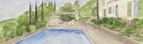 Le projet d’un jardin paysager dans les collines à Marseille