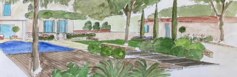 Projet d’aménagement paysager d’une maison provençale à Marseille
