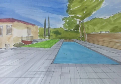 Projet paysager d’une maison résidentielle à la Penne sur Huveaune