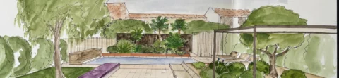 Le projet d’aménagement extérieur d’une villa à Aigues Mortes aux portes de la Camargue