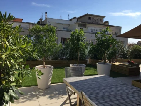 La terrasse méditerranéenne d’un appartement à Marseille (Prado)
