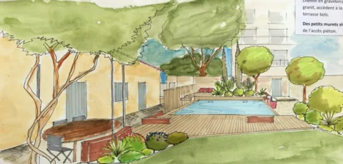 Projet d’aménagement paysager d’une maison de maitre – Marseille 12 éme