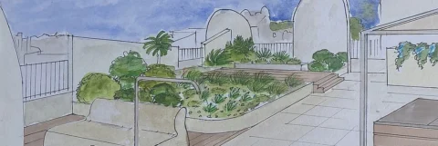 Design de la terrasse d’un penthouse – La Grande Motte.