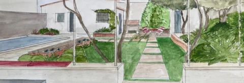 Projet d’aménagement du jardin de ville de 100 m2 en Avignon